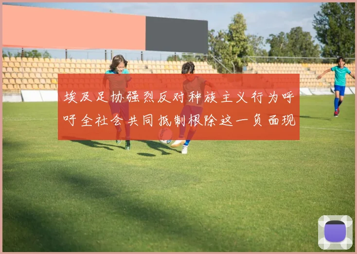 埃及足协强烈反对种族主义行为呼吁全社会共同抵制根除这一负面现象